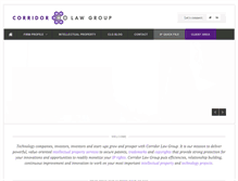 Tablet Screenshot of corridorlaw.com